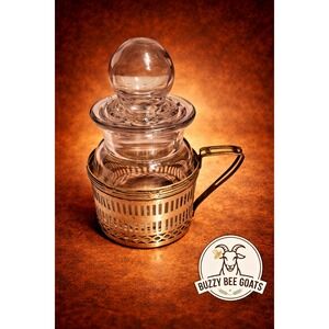 VINTAGE STERLING SILVER GLASS APOTHECARY TINCTURE BOTTLE WEBSTER